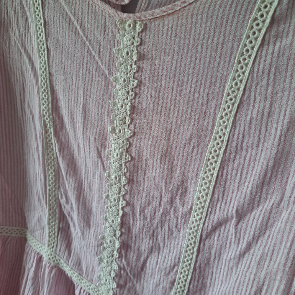 Suzanne Betro Pink Peasant tunic top - Picture 7 of 7